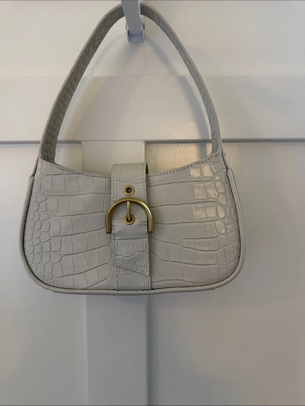 Vince Camuto Croc-Embossed Mini Shoulder Bag with Gold Hardware - Picture 4 of 8